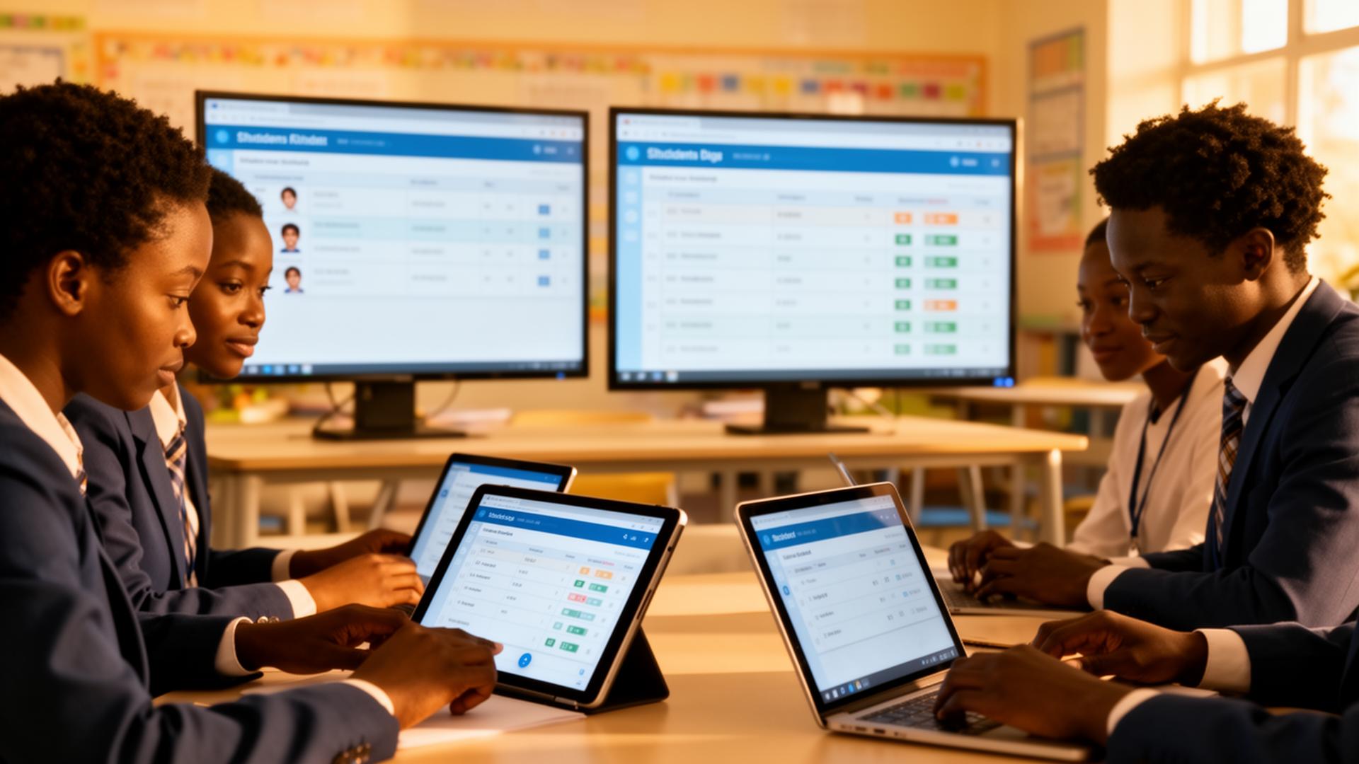 Software de gestão escolar SysPortal em funcionamento