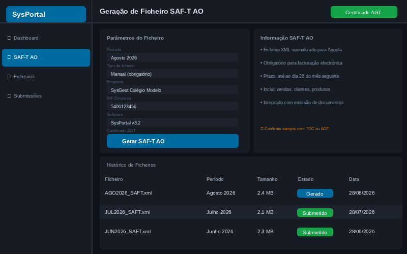 Geração SAF-T
